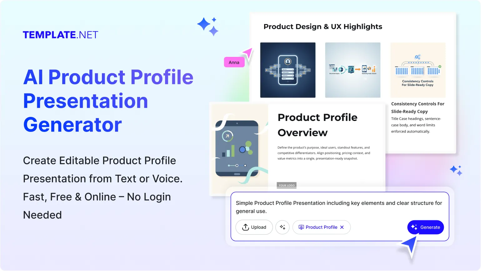 Free AI Product Profile Presentation Generator, Free Product Profile Presentation Maker Online [ No Signup ]